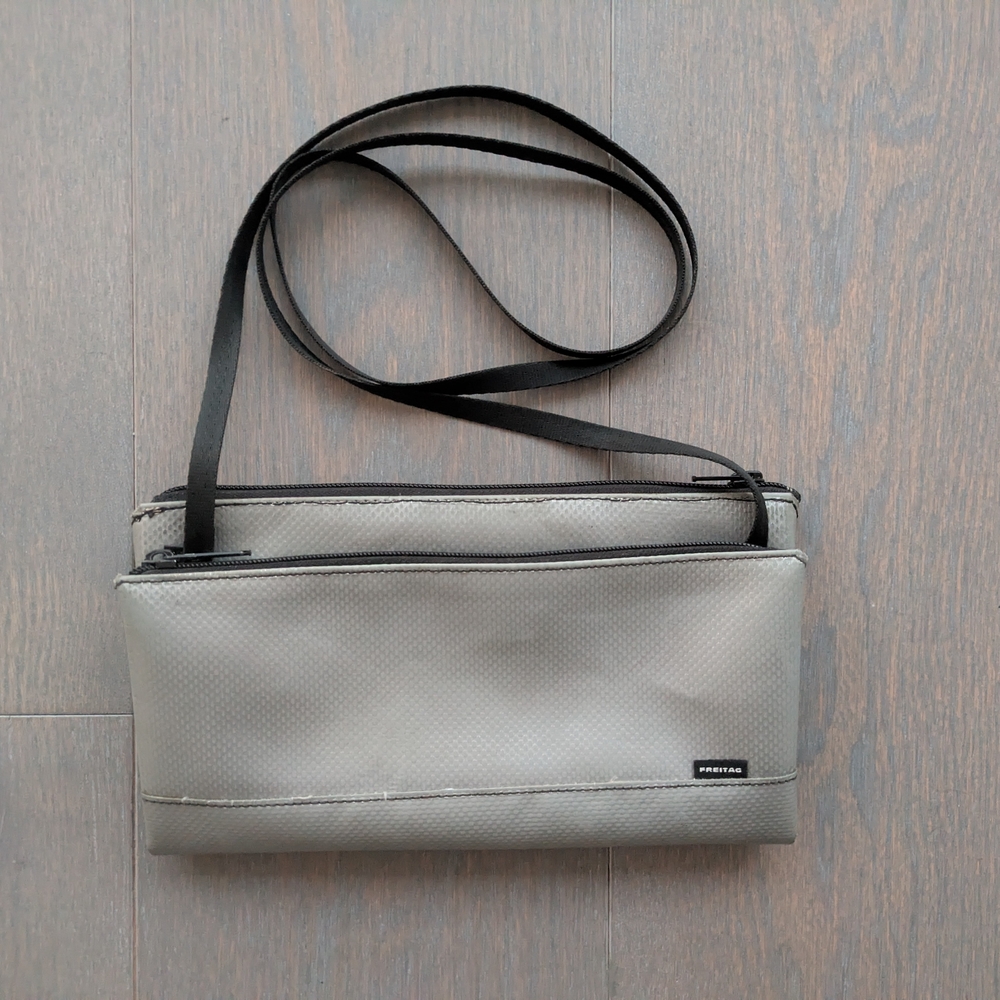 Freitag MASIKURA Bag, Silver, Swiss Removable Strap, Waterproof, Vegan
